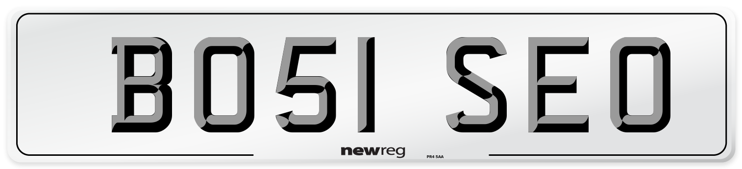 BO51 SEO Number Plate from New Reg